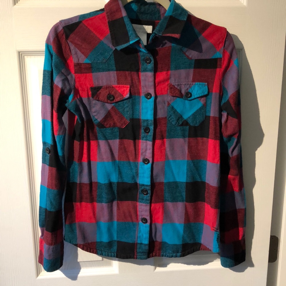 O’Neill plaid button up